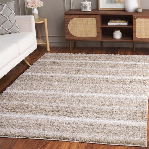 Border & Stripe Shag BSP252B Beige / Ivory