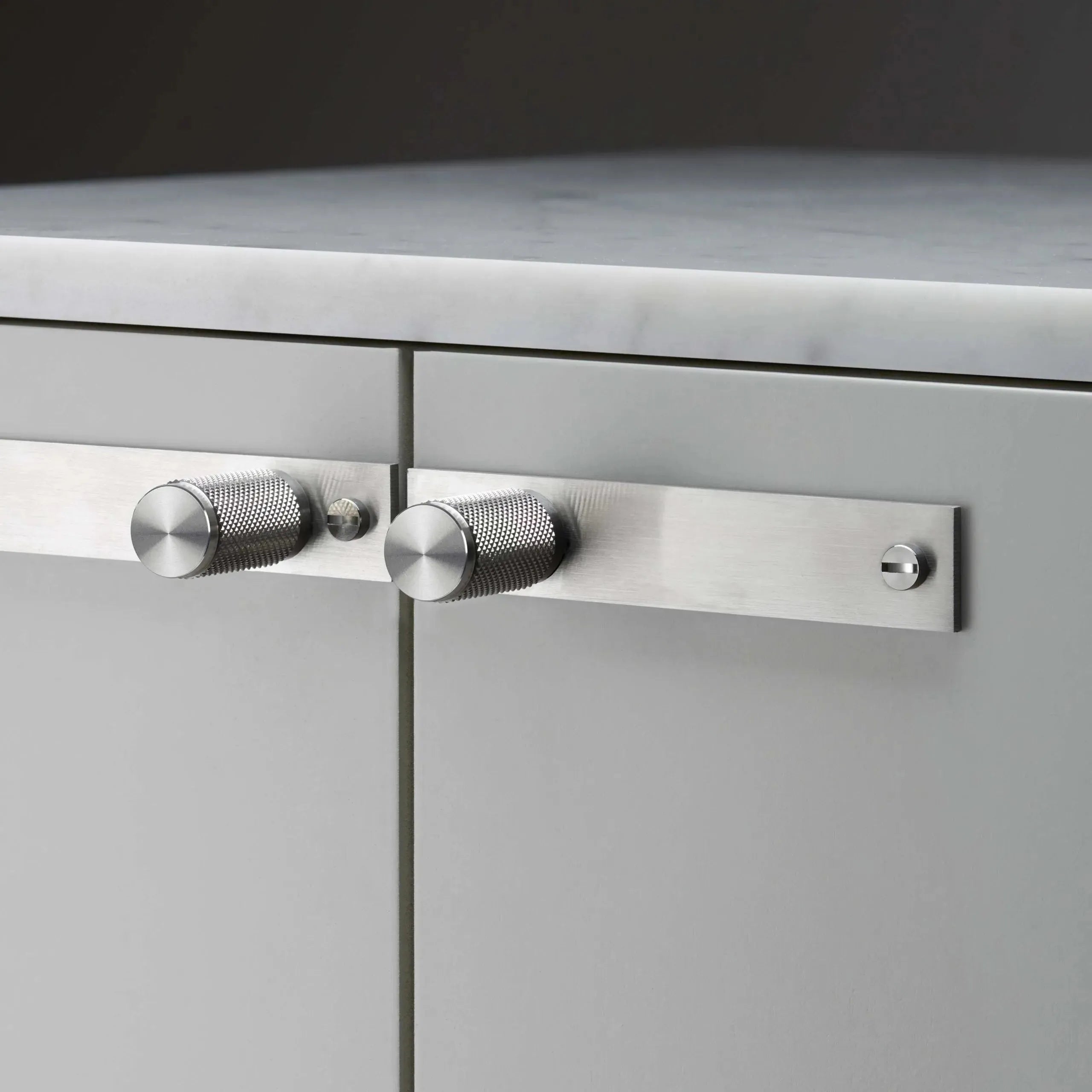 Buster + Punch - Furniture Knob - Cross Plate - US-KP-ST-A | The Rug District