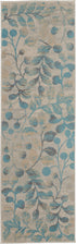 Tranquil TRA03 Ivory/Turquoise