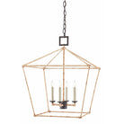 Currey and Company - Denison Rattan Lantern - 9000-0872 | The Rug District