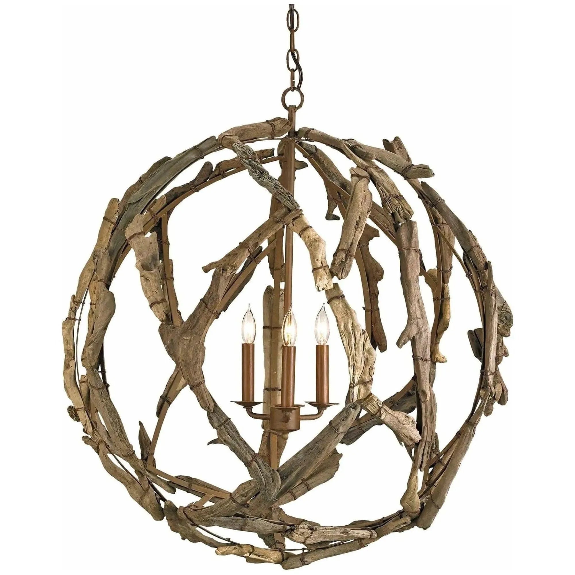Currey and Company - Driftwood Chandelier - 9078 | The Rug District