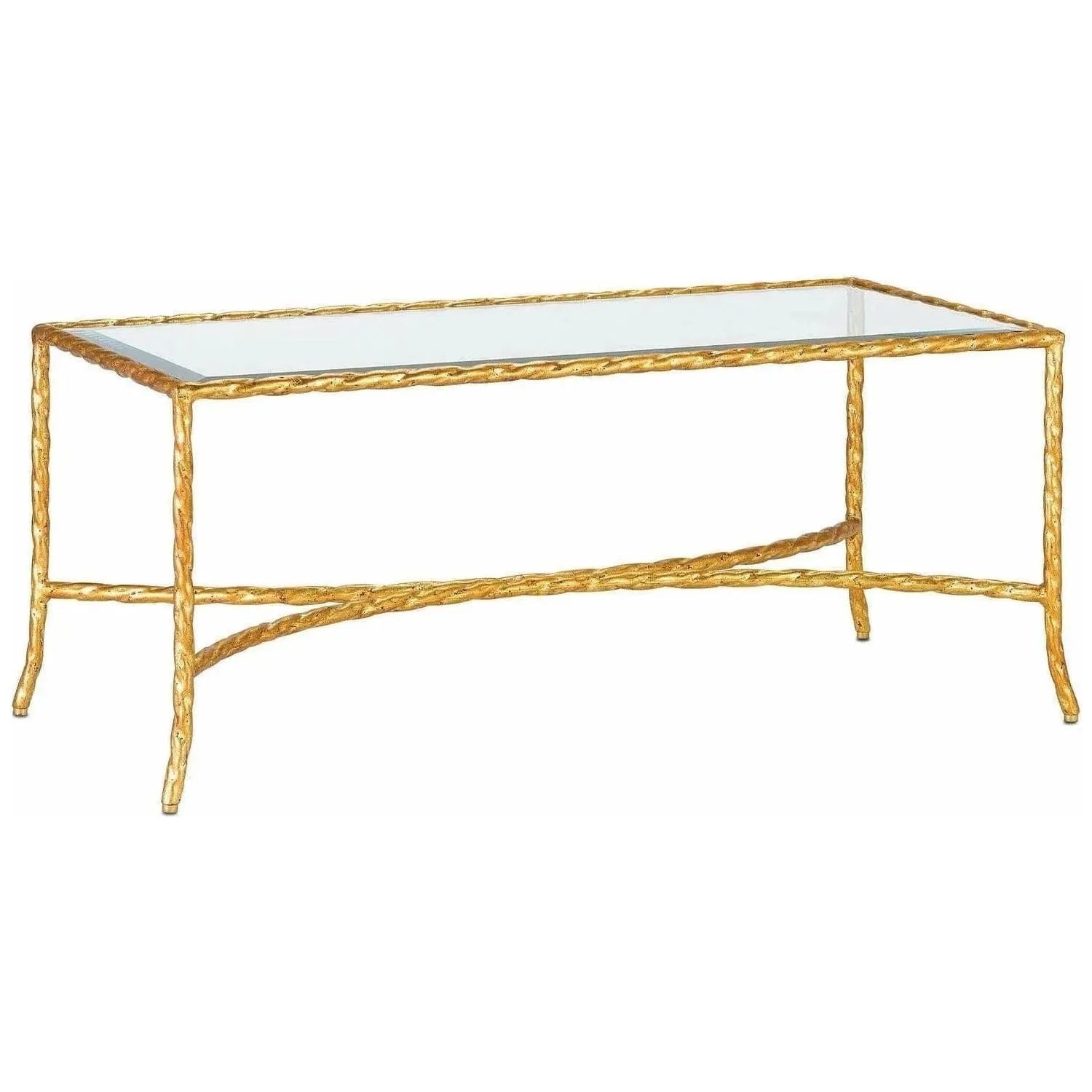 Currey and Company - Gilt Cocktail Table - 4057 | The Rug District