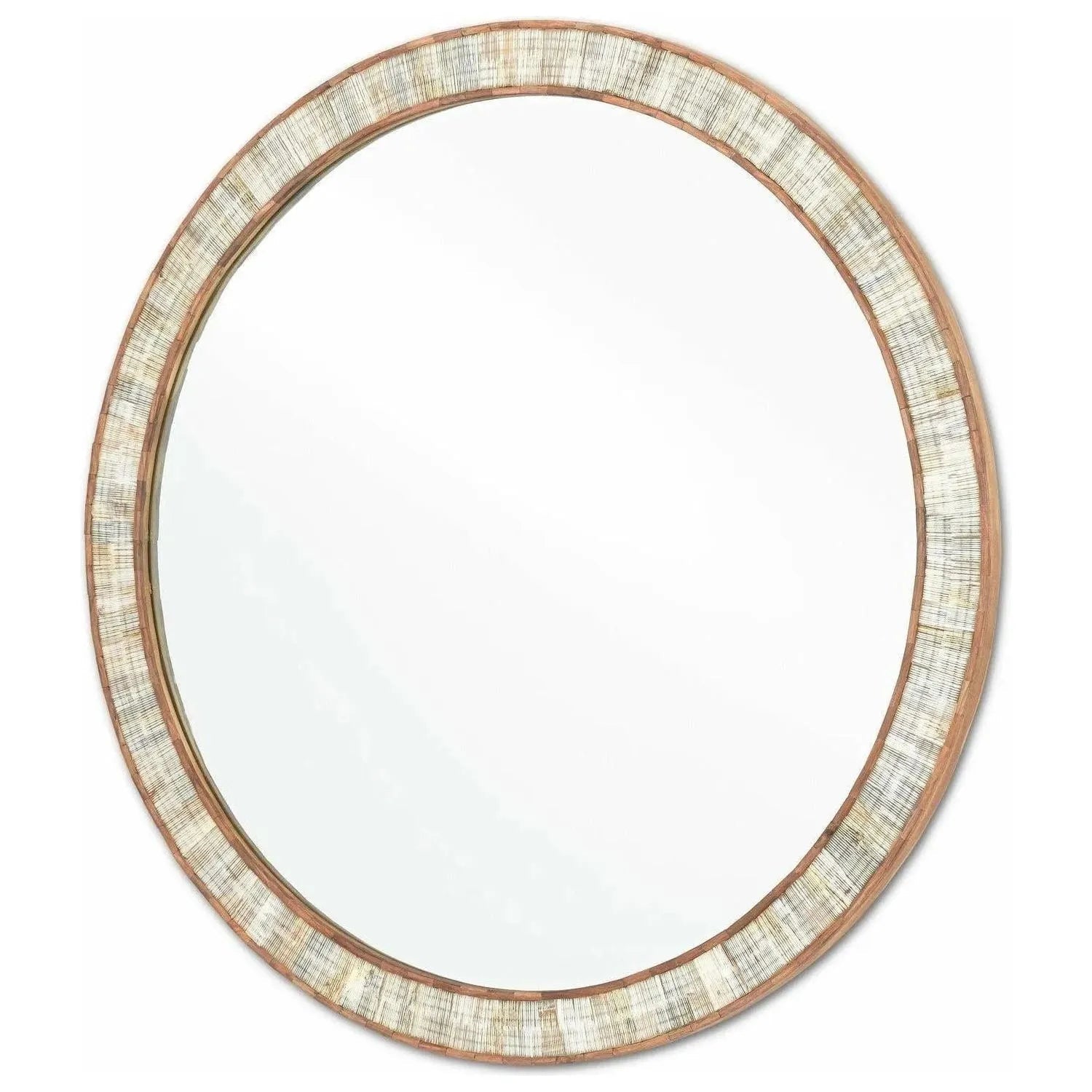 Currey and Company - Hyson Round Mirror - 1000-0070 | The Rug District