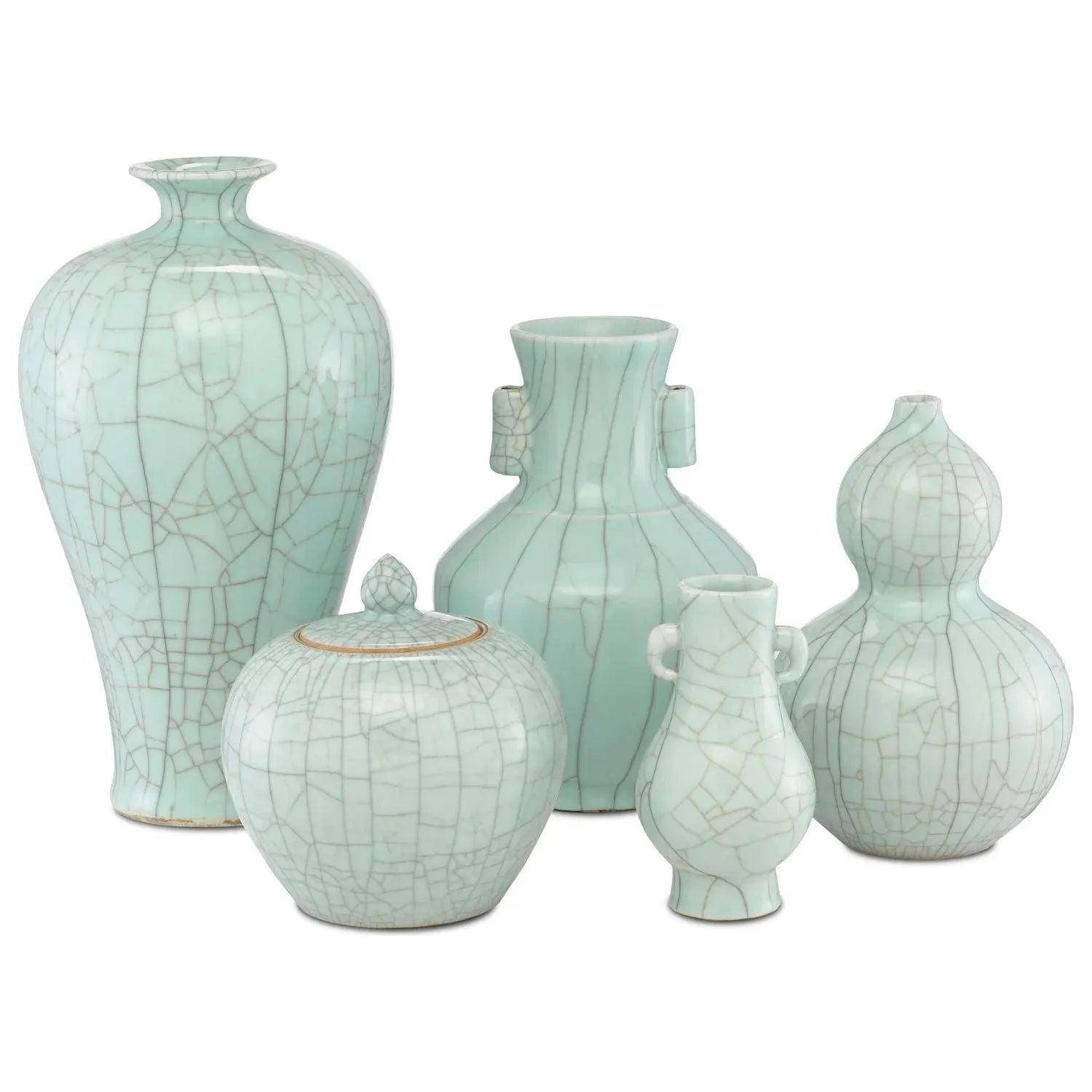 Currey and Company - Maiping Double Gourd Vase - 1200-0334 | The Rug District