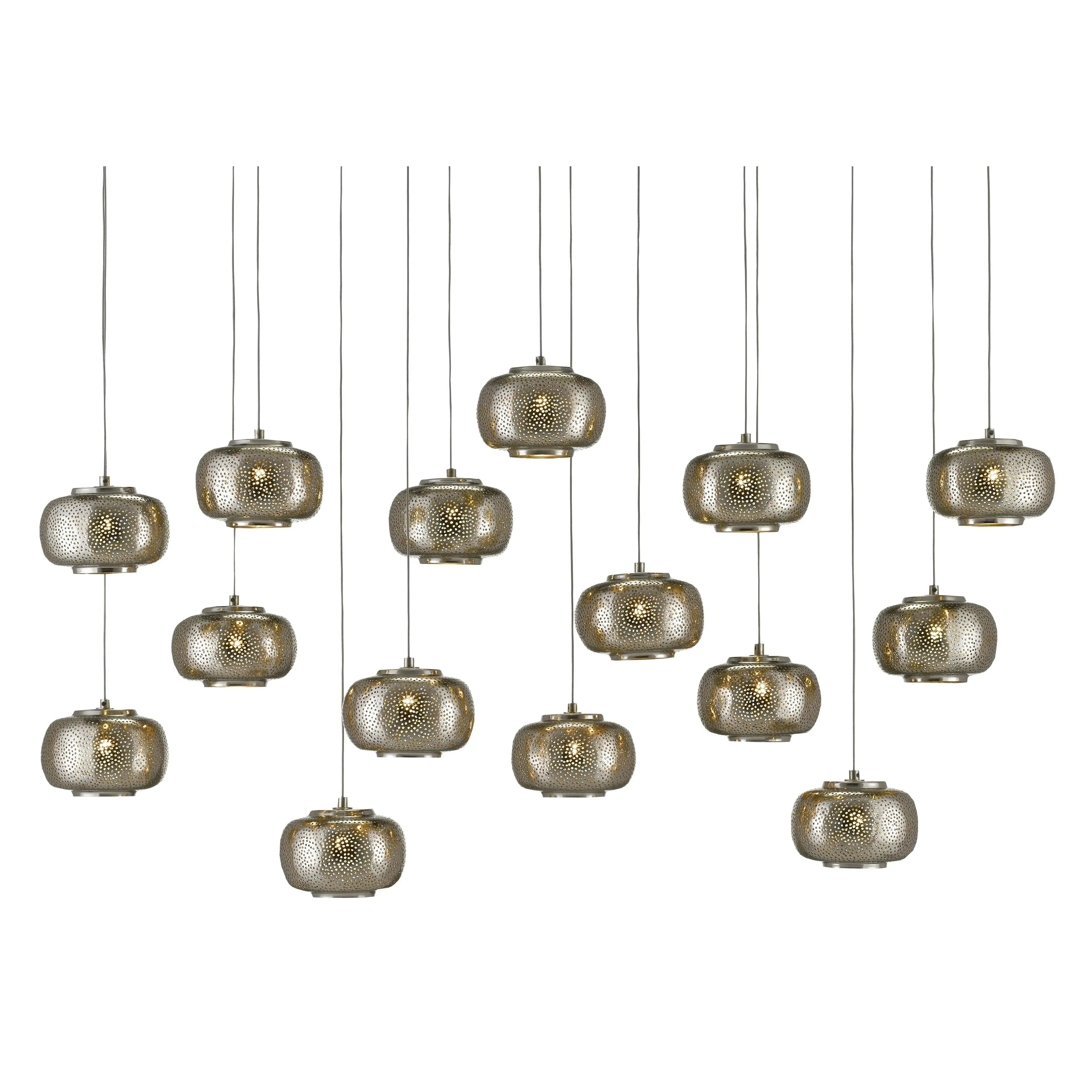 Currey and Company - Pepper Linear Multi Pendant - 9000-0692 | The Rug District