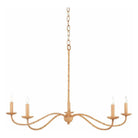 Currey and Company - Saxon Rattan Small Chandelier - 9000-0848 | The Rug District