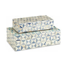 Currey and Company - Sky Blue Box Set of 2 - 1200-0453 | The Rug District