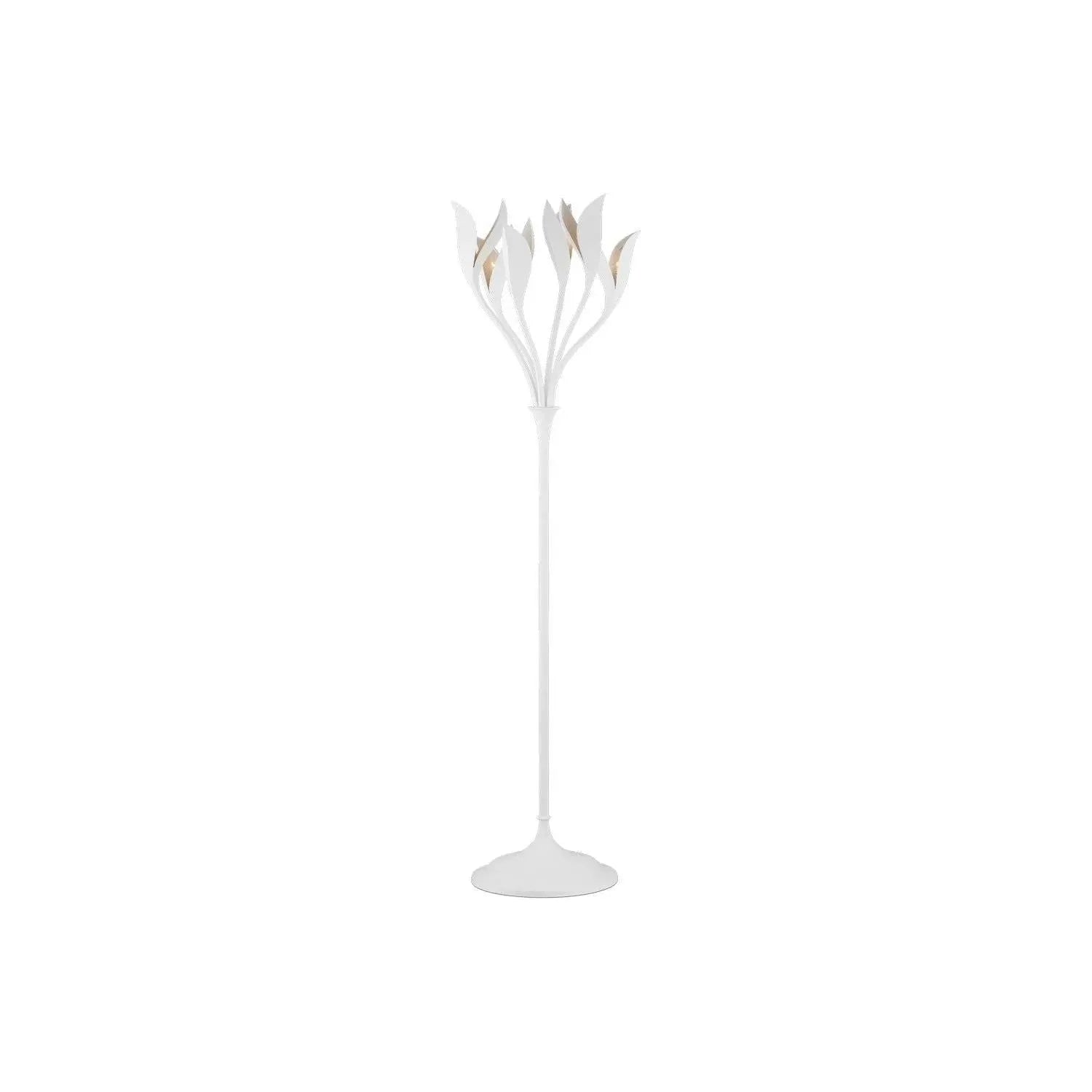 Currey and Company - Snowflower Floor Lamp - 8000-0160 | The Rug District