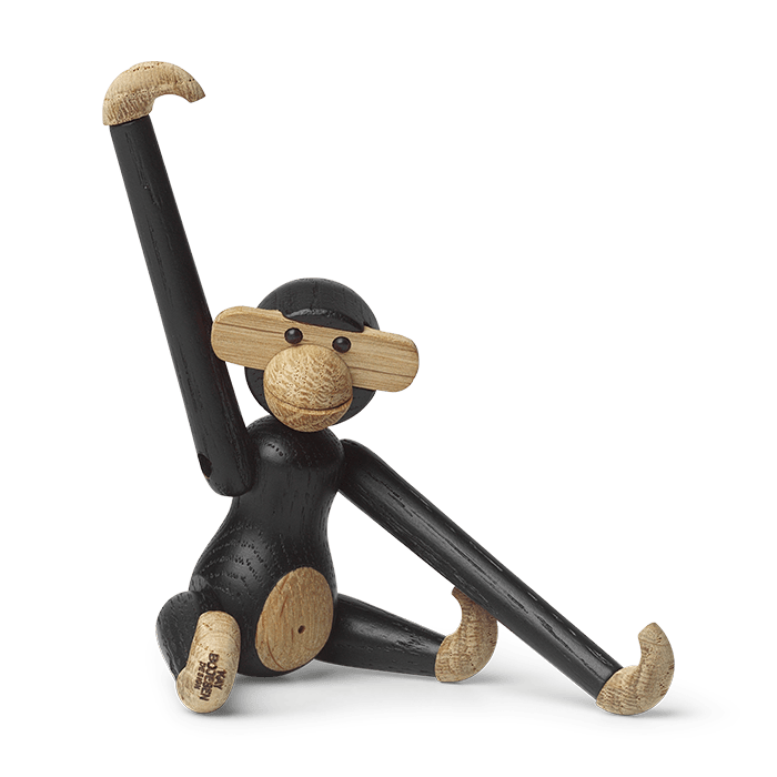 Kay Bojesen 39276 Monkey Wooden Figurine in Dark Stained Oak