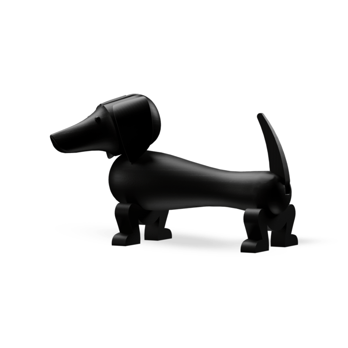Kay Bojesen 39536 Dog Wooden Figurine in Dark Stained Oak