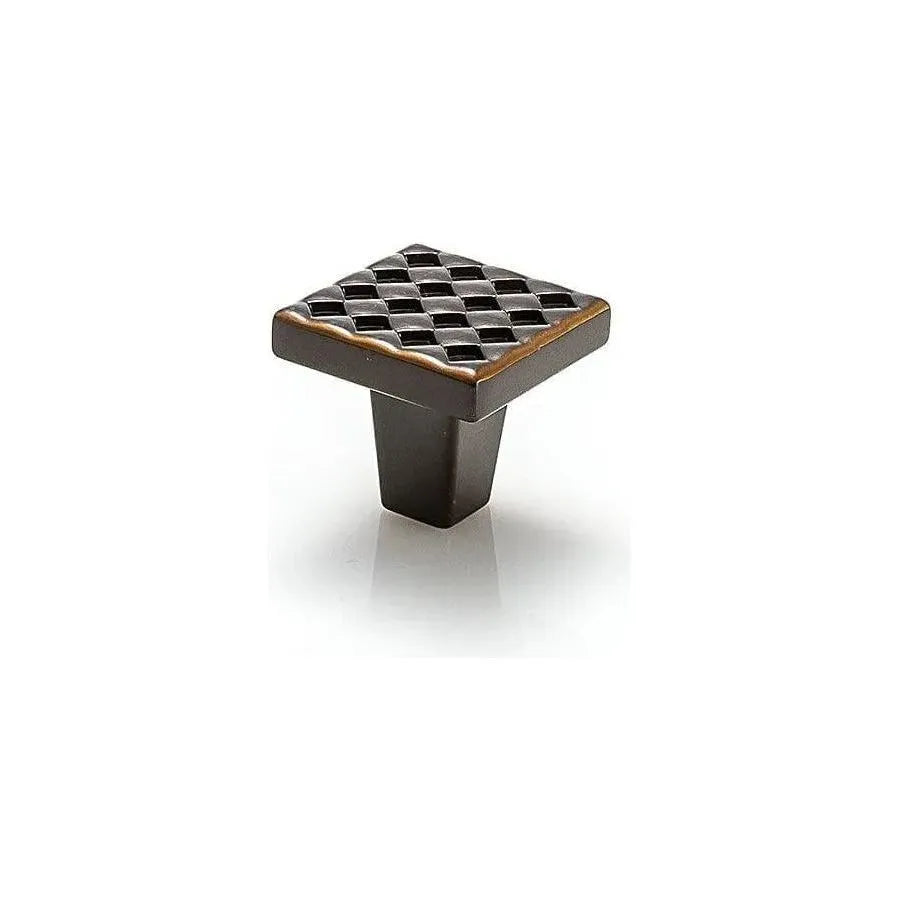 Du Verre Hardware - Argyle Square Knob - DVAG02-ORB | The Rug District