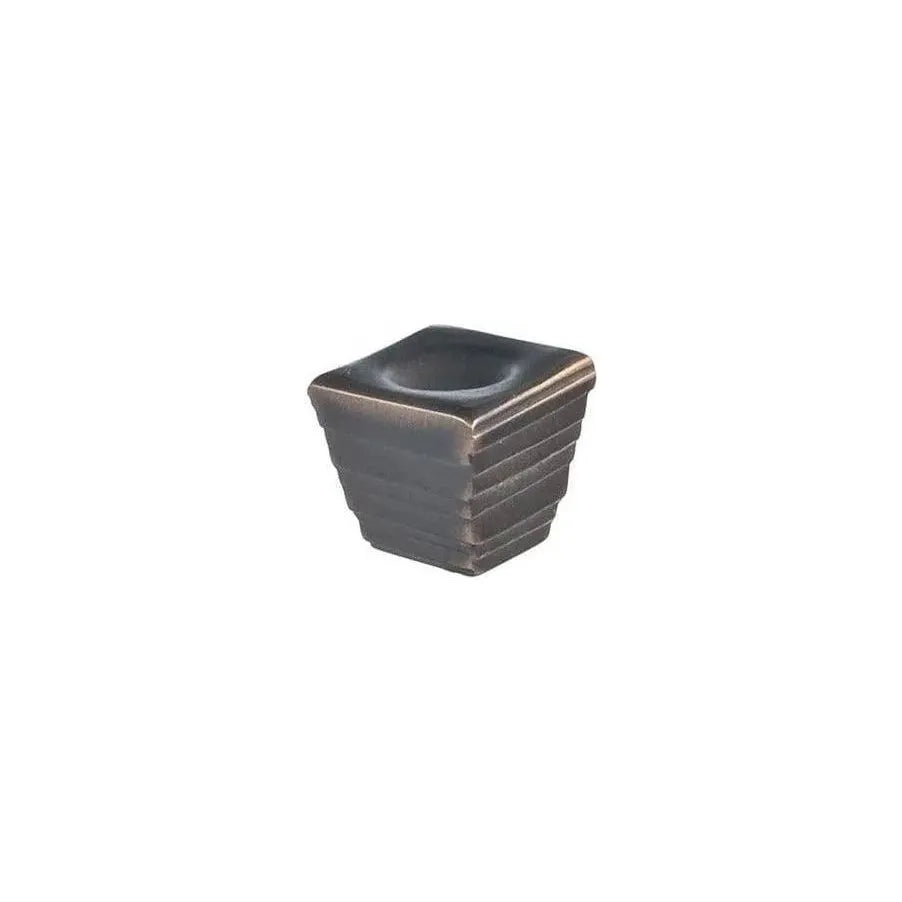 Du Verre Hardware - Forged 2 Cube Knob - DVFC07-ORB | The Rug District