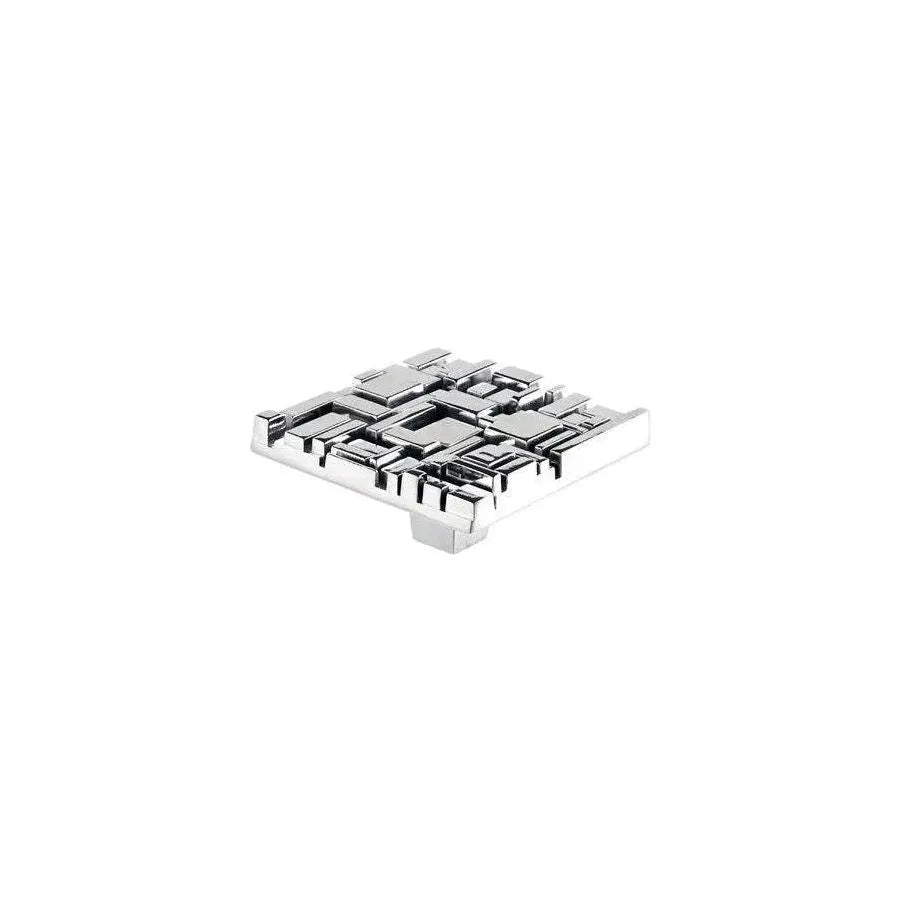 Du Verre Hardware - Offset Square Knob - DVOF02-PC | The Rug District