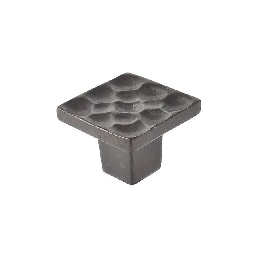 Du Verre Hardware - Pomegranate Square Knob - DVP11-ORB | The Rug District