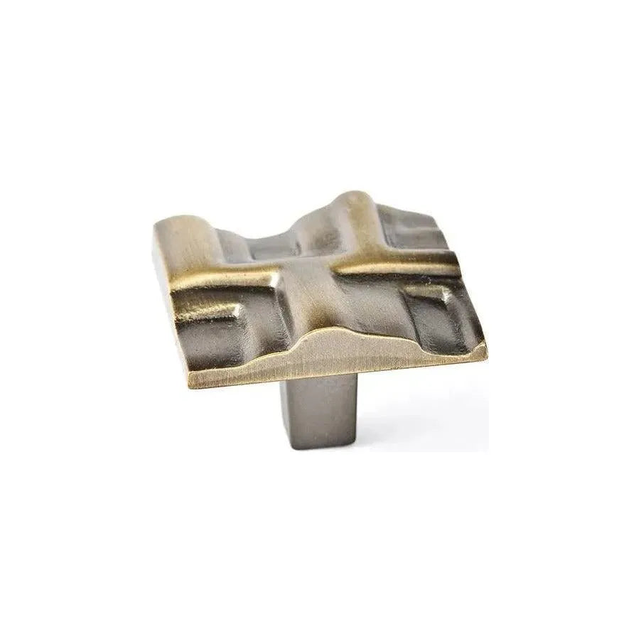 Du Verre Hardware - Rio Knob - DVRIO03-AB | The Rug District