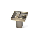 Du Verre Hardware - Rio Small Knob - DVRIO01-AB | The Rug District