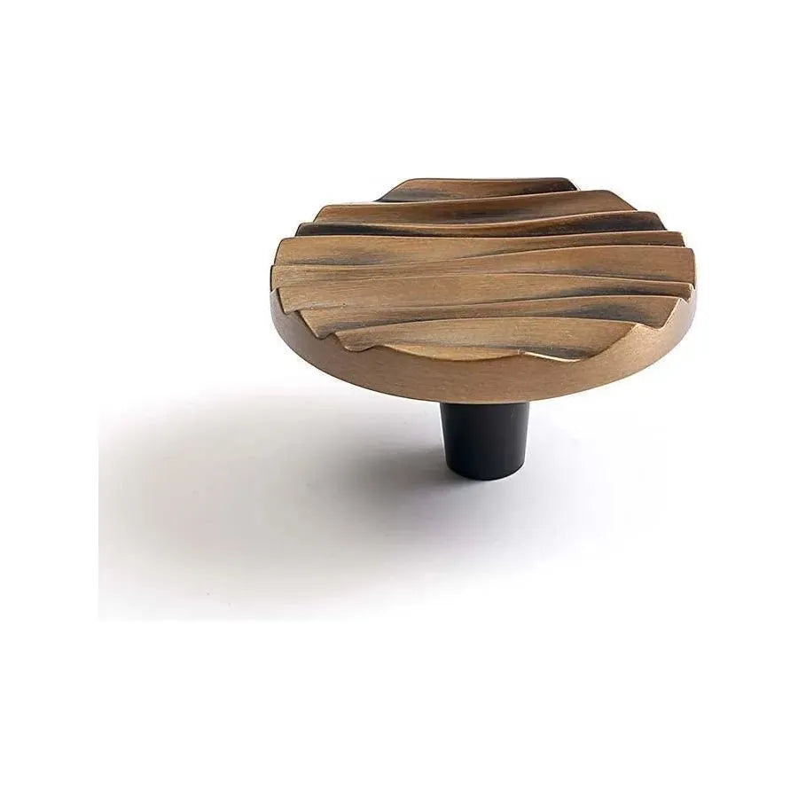 Du Verre Hardware - Wave Round Knob - DVWA02-AB | The Rug District