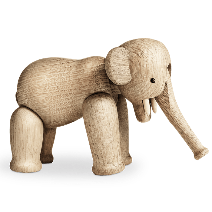 Kay Bojesen 39252 Elephant Wooden Figurine in Oak