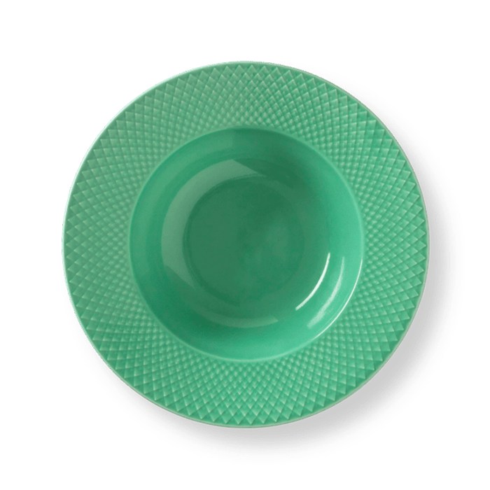 Lyngby Porcelæn 201940 Rhombe Color Plate in Green