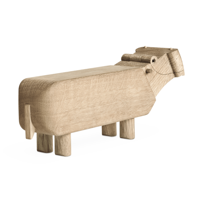 Kay Bojesen 39202 Hippo Wooden Figurine in Oak