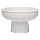 Jamie Young Company - Aegean Pedestal Bowl - 7AEGE-SMWH | The Rug District