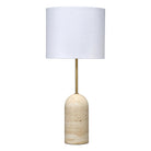 Jamie Young Company - Holt Table Lamp in Travertine - 9HOLTTLNATRA | The Rug District