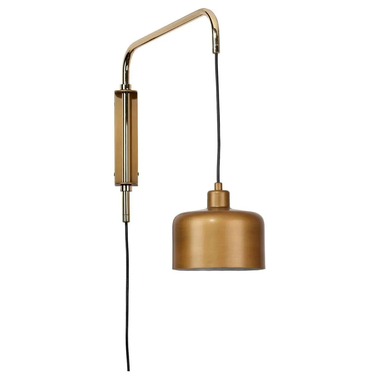 Jamie Young Company - Jeno Swing Arm Wall Sconce, Small - 4JENO-SMBR | The Rug District