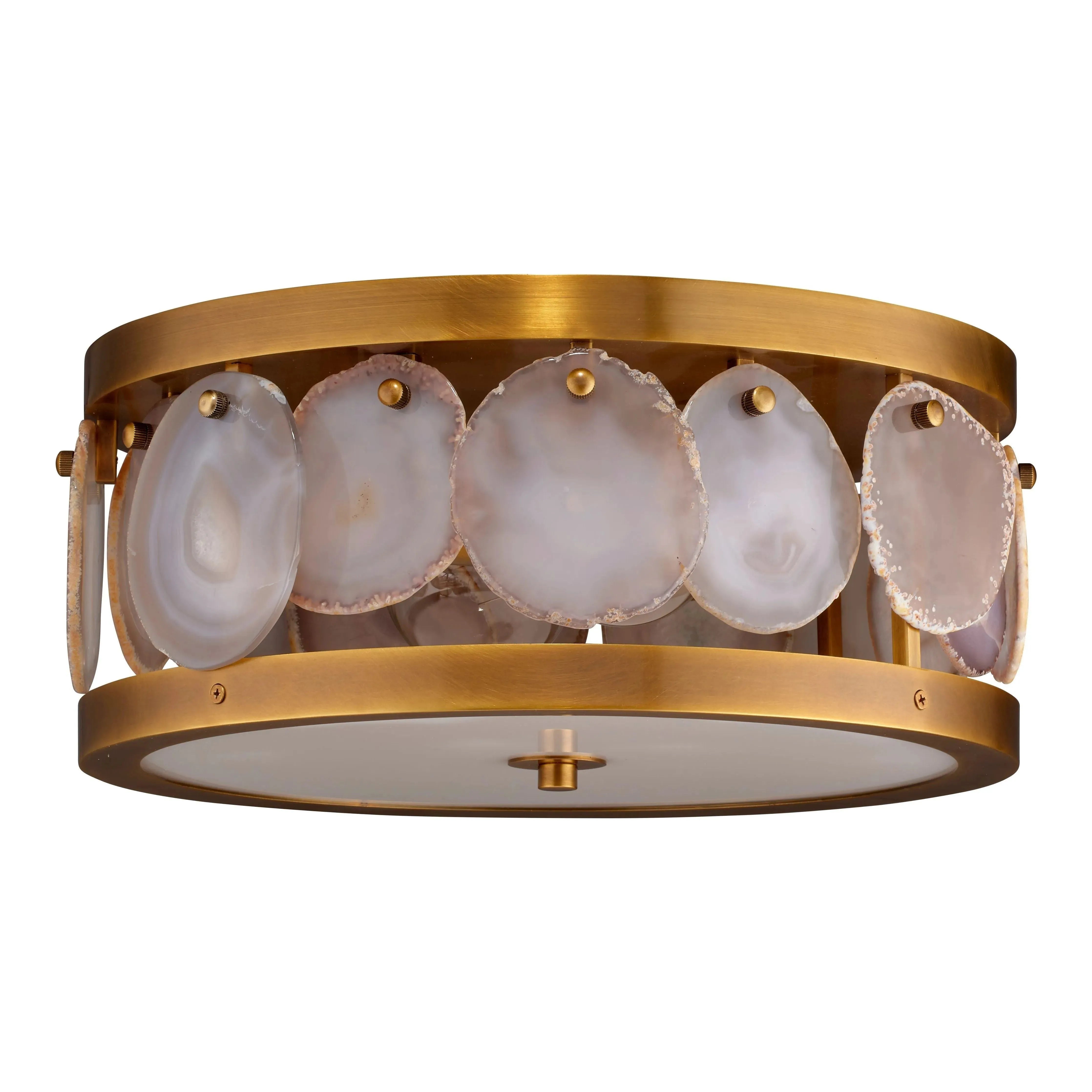 Jamie Young Company - Upsala Agate Flush Mount Ceiling Light - 5UPSA-SMAG | The Rug District