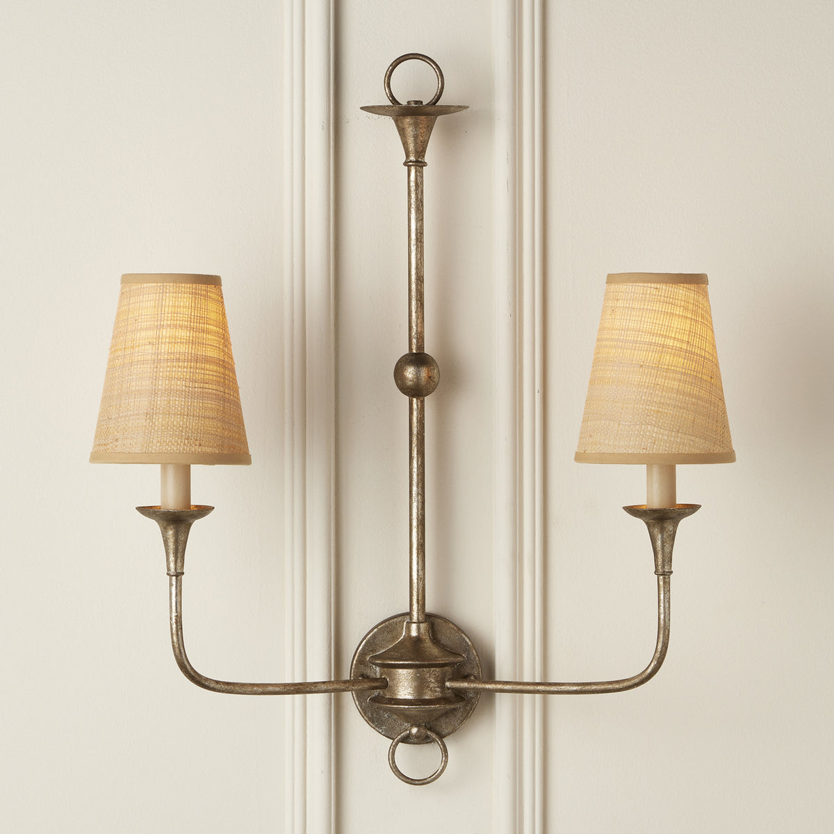 Currey and Company 0900-0027 Grasscloth Chandelier Shade in Natural