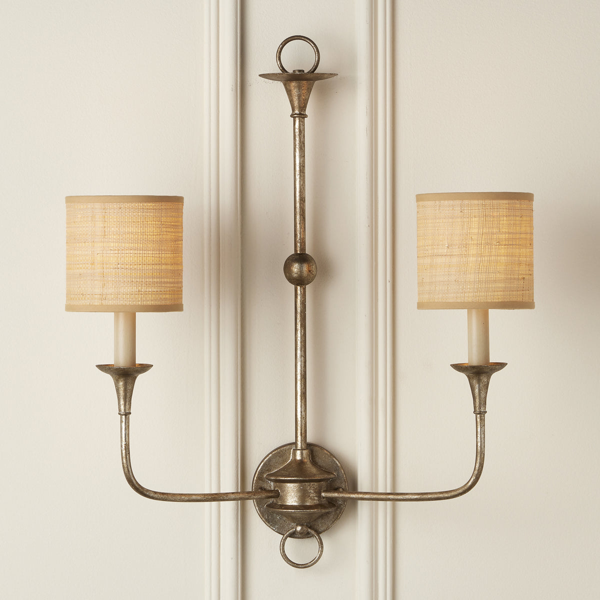 Currey and Company 0900-0028 Grasscloth Chandelier Shade in Natural