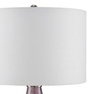Currey and Company - 6000-0854 - One Light Table Lamp - Optimist Collection - Purple/Clear/Antique Nickel