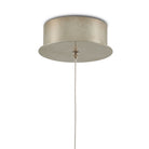 Currey and Company - 9000-1033 - One Light Pendant - Glace Collection - White/Antique Brass