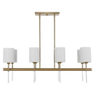 Uttermost - 21388 - Eight Light Linear Chandelier - Awyr - Warm Brass