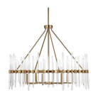 Uttermost - 21389 - Eight Light Chandelier - Crystal - Warm Brass