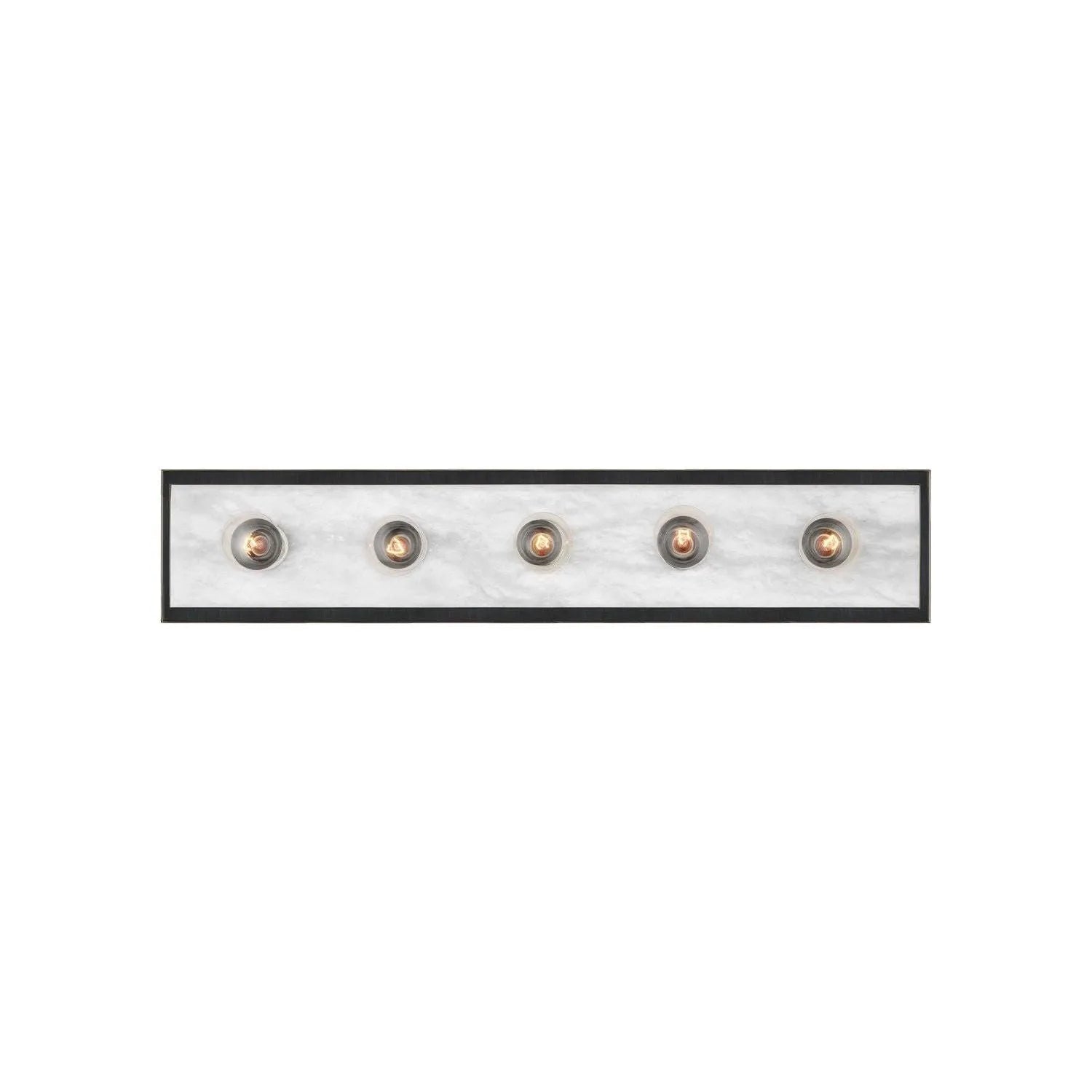 Currey and Company - 5800-0056 - Five Light Wall Sconce - Berdine - Natural / Oil Rubbed Bronze