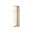 Currey and Company - 5800-0062 - One Light Bath Wall Sconce - Blaine - Polished Nickel / Polished Brass / White