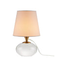 Currey and Company - 6000-0970 - One Light Table Lamp - Diantha - Clear / Antique Brass
