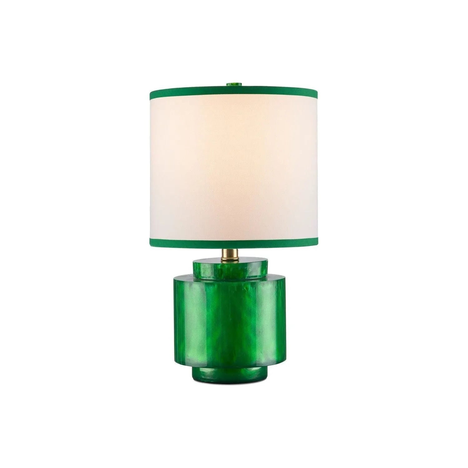Currey and Company - 6000-1001 - One Light Table Lamp - Beryl - Green Swirl