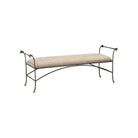 Currey and Company - 7000-0932 - Bench - Mabel - Antique Black / Polished Brass