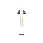 Currey and Company - 8000-0163 - LED Floor Lamp - Duet - Oil Rubbed Bronze / Antique Brass