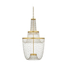 Currey and Company - 9000-1238 - LED Chandelier - Mademoiselle - Contemporary Gold Leaf / Contemporary Gold / Clear