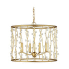 Currey and Company - 9000-1239 - Four Light Chandelier - Adagio - Contemporary Gold Leaf / Contemporary Gold / Clear
