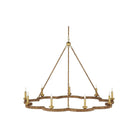 Currey and Company - 9000-1244 - Nine Light Chandelier - Savoie - Natural / Contemporary Gold Leaf