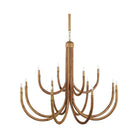 Currey and Company - 9000-1266 - 12 Light Chandelier - Samsara - Natural / Saddle Tan