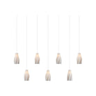 Currey and Company - 9000-1277 - Seven Light Linear Pendant - Posh - White / Silver