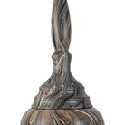 Currey and Company 1200-1050 Marbleized Turret Box in Marbleized Brown