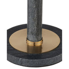 Currey and Company - 4000-0241 - Accent Table - Miles - Natural / Polished Brass
