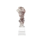 Currey and Company 1200-0974 Faux Rock Crystal Sculpture in Purple Pink/Clear