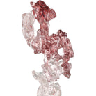 Currey and Company 1200-0975 Faux Rock Crystal Sculpture in Purple Pink/Clear