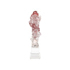 Currey and Company 1200-0975 Faux Rock Crystal Sculpture in Purple Pink/Clear